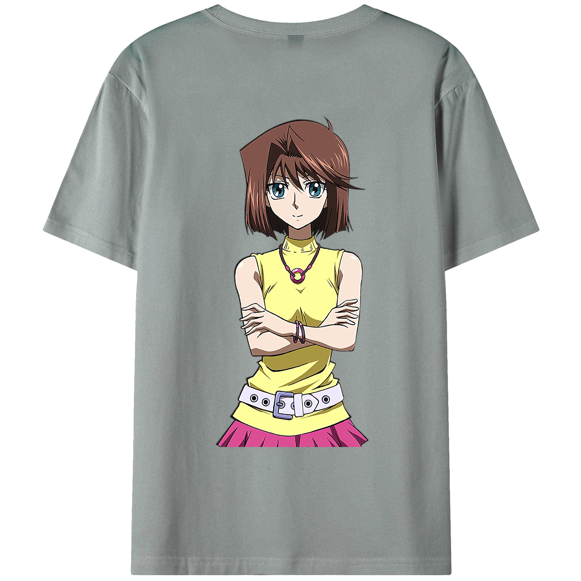 （画像用） 遊☆戯☆王 Yu-Gi-Oh! 綿100％ メンズ半袖Tシャツ（バックプリント） 通気性